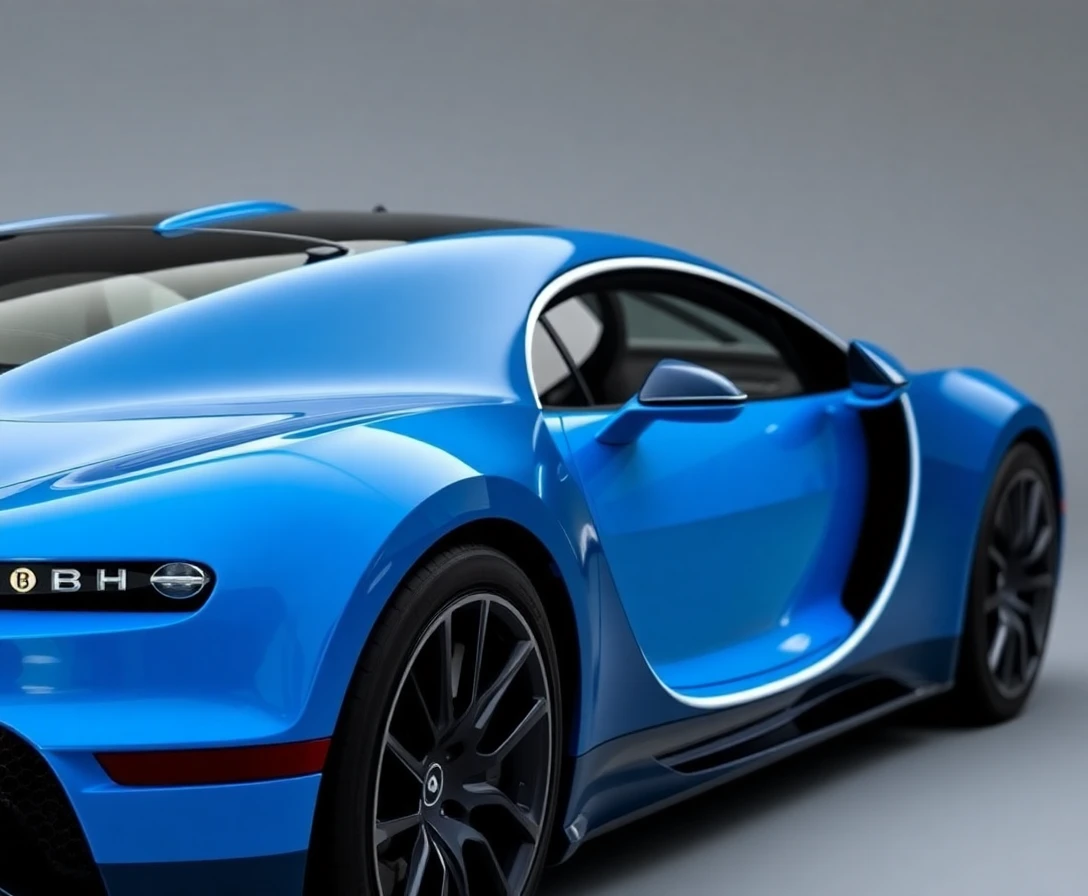 Bugatti Chiron, vue de profil